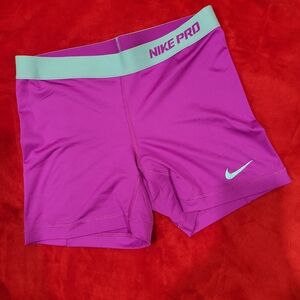 Nike Pro Purple Athletic Shorts